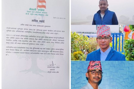 नवनिर्वाचित प्रेस युनियन लुम्बिनी प्रदेश समितिलाई कांग्रेस बाँकेको बधाई